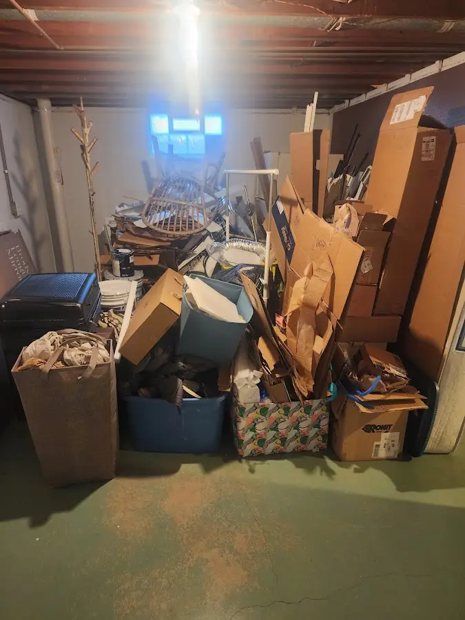 Roll-off dumpster container at job site for Roll Off Dumpster Rental in Epping